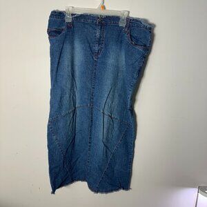 EUC Jamie Nicole Collection Womens Denim Blue Jean Skirt 20